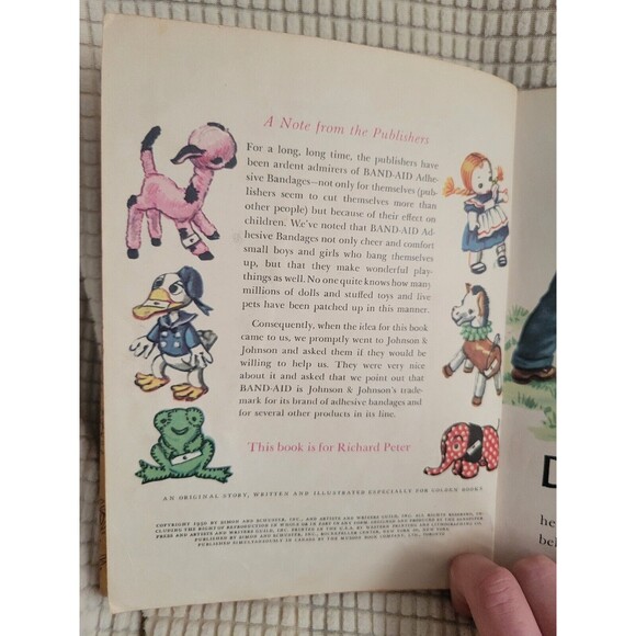 Little Golden Books #111 Doctor Dan The Band Aid Man 1st Edition NO BANDAIDS - Picture 3 of 6